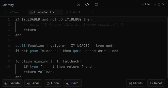 calamity executor interface